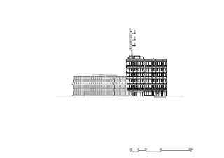 Vue façade nord Teuchelweiherplatz