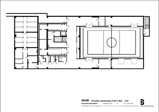 Untergeschoss mit Turnhalle