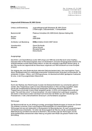 Description du projet, DNSarchitekten