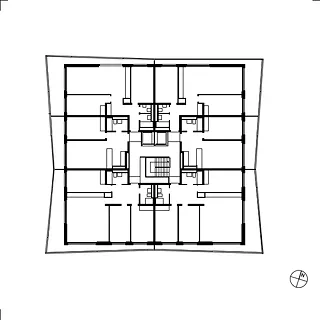 4 Eidguenots  plan étage type