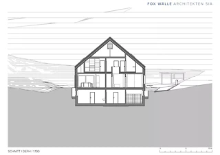 Schnitt Doppeleinfamilienhaus