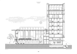 Coupe de construction