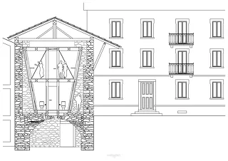 Coupe transversale (est-ouest)