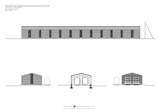 Façades et coupe transversale