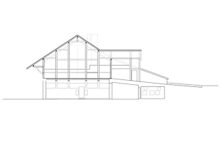 Nord-Süd-Schnitt – vor dem Umbau