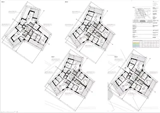 Erdgeschoss und 1.-3. Obergeschoss