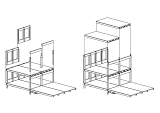 Suurstoffi 22 Montagesystem