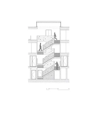 Coupe cage d'escalier