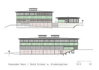 West- und Nordfassade