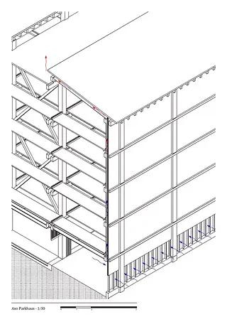 Axonométrie Parkhaus