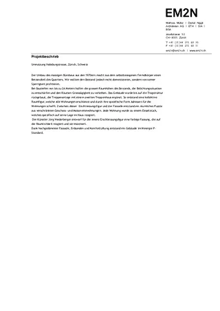 Projektbeschrieb