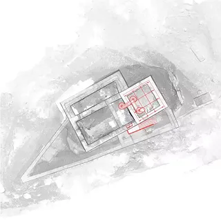 Plan 1-100 | Données de scan: Donatsch + Partner AG, Préparation des données: Archäologischer Dienst Graubünden (ADG)