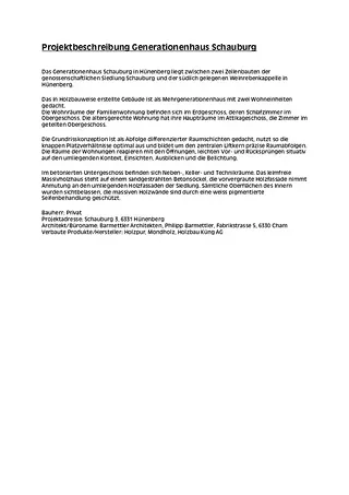 Projektbeschreibung