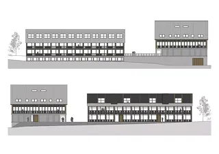 Süd- und Nordfassade
