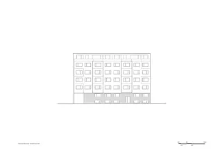 Façade de rue nord-est