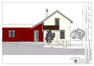 Nordwestfassade Altbau 1:50