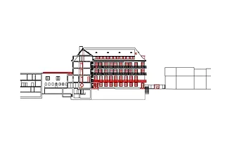 Fassade West 1:400