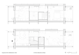 Duplex de 3,5 pièces, maison de village