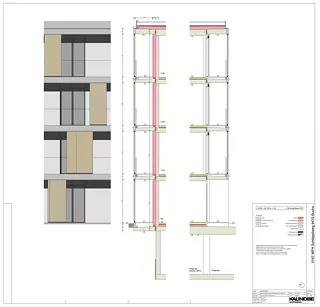 Coupe de façade 1:20
