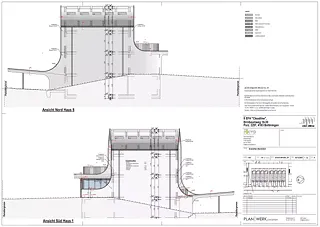 Nordfassade und Südfassade 