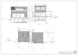 Westfassade und Villas A und B (Concept Consult Architectes)