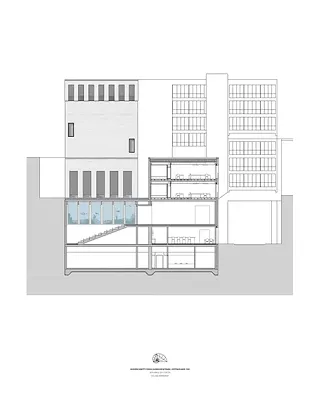 Querschnitt Forschungszentrum | Auditorium 100