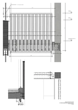 Détail du support de balcon