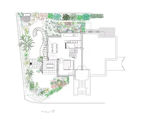 Rez-de-chaussée avec jardin 1:50