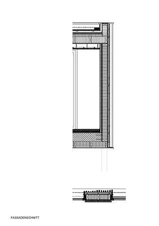 Coupe de la façade