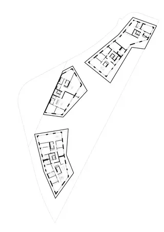 Plan étage mansardé