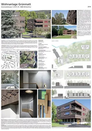 Affiche A0 complexe résidentiel Grünmatt