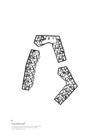 Plan niveau 1 bâtiments A, B, C