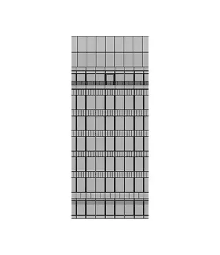 Vue partielle de la façade sud