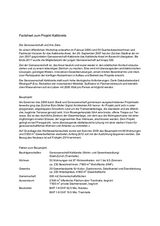 Faits du projet
