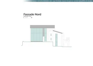 Fassade nord 1:200