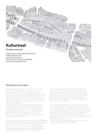 Projekttext Sihlpromenade bei der Kulturinsel