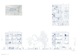 Plan, coupes