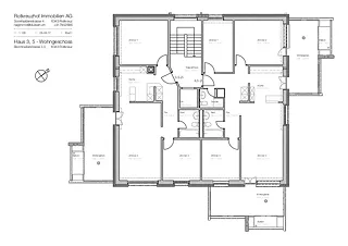 Grundriss Berchtwilerstrasse 3, 5