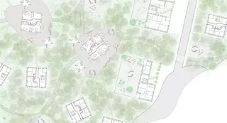 Plan RDC 1:200 quartier forêt