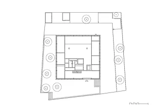 Grundriss Erdgeschoss mit Umgebung