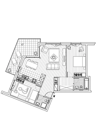 Grundriss - Wohnung