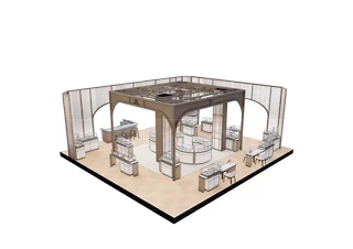 Axometrie Pergola Area