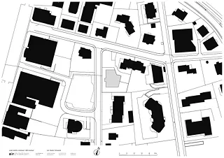 stadtvilla kreuzlingen - schwarzplan 1:500