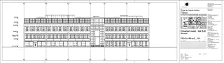 Elévation ouest Bâtiment B et B'