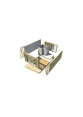Schematische Darstellung Zusammenbau UNUS-Elemente