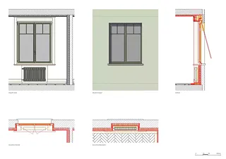 fenêtres côté rue, après la rénovation