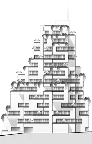 Stollturm vue sud