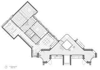 Typologie de l'appartement à cour tridimensionnelle avec accès depuis la rue Général-Dufour