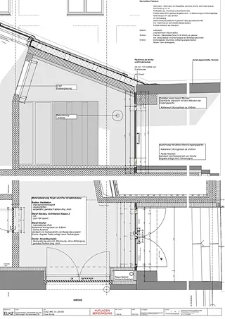 Detailschnitt Eingang Beckenhofstrasse