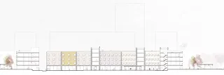 Schnitt 1:200 Quartier Ville
